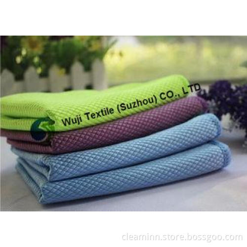 Lime Green Microfiber Car Cleaning Cloth for Kitchen Bathro